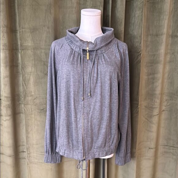 St. John SPA Gray Women's zipper jacket, M - Picture 1 of 10